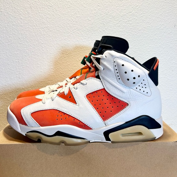 Jordan 6 Retro Gatorade size 10 384664-145 2017 PRE-OWNED - Picture 2 of 9